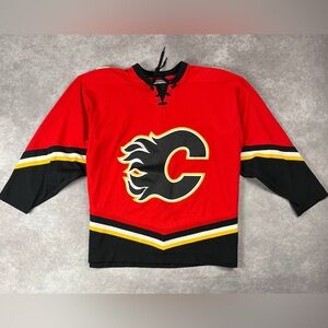 [176] Vintage CCM Calgary Flames NHL Blank
Hockey Jersey - Youth Size XL